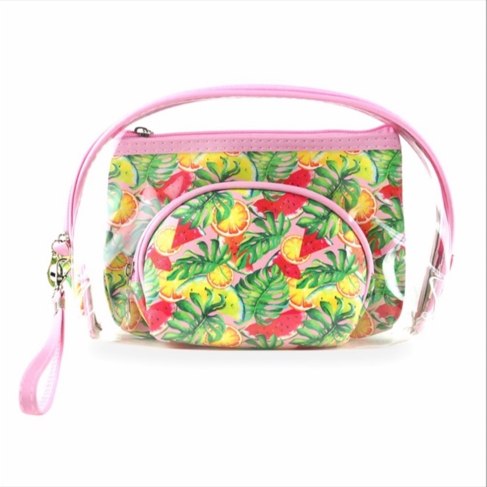 3 PACK FRUIT COSMETIC BAG SET
